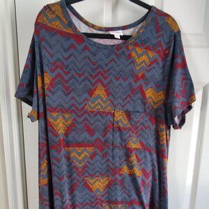3XL Carly LuLaRoe short sleeve dress, high low length